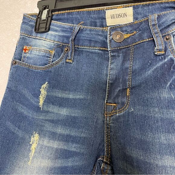 Hudson Girls Disressed Skinny Jeans Cpsia 14 - Picture 2 of 5